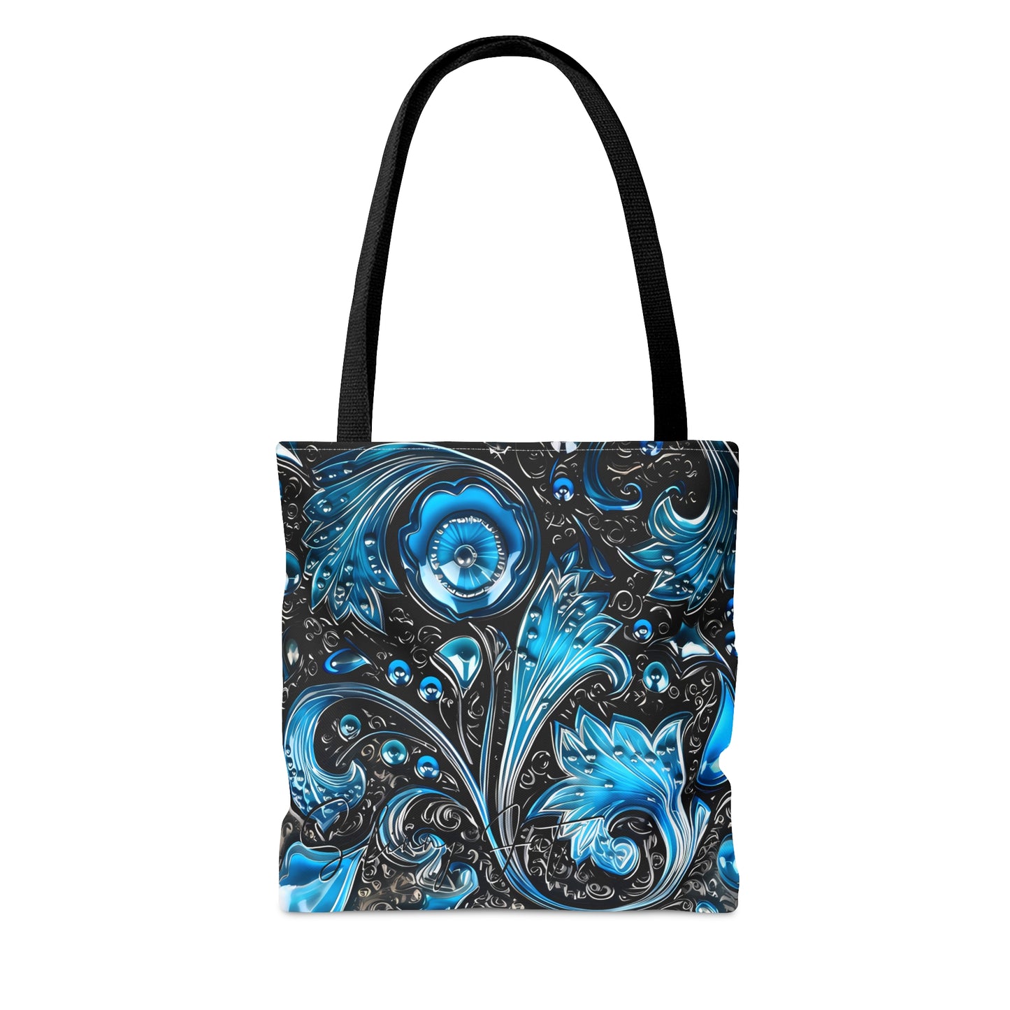 shoppers tote bag purple blue regal paisley inspired Watercolour design abstract art tote bag creative fashion gift for teen artist fashion