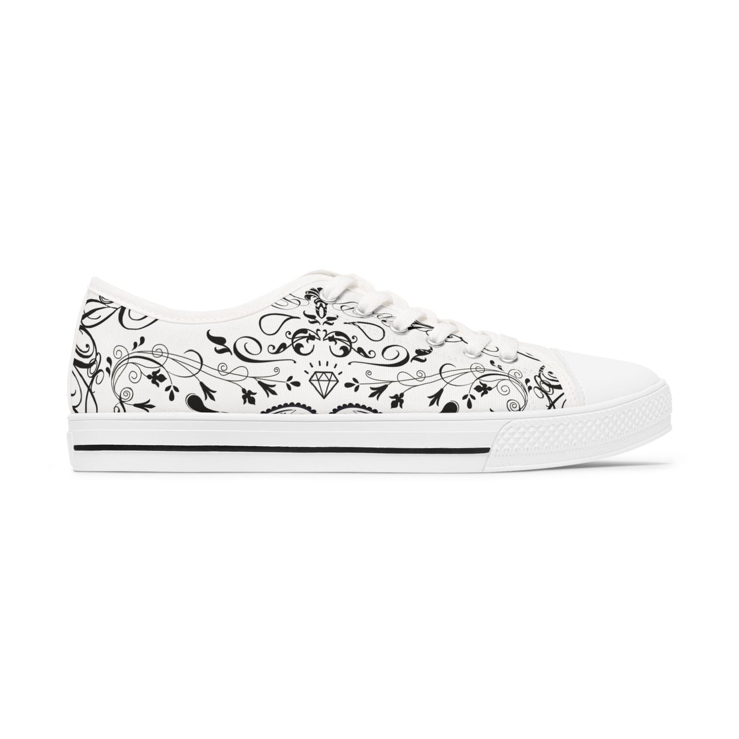 Women's Low Top Sneakers, cool girl shoes, gangster chick shoes, paisley shoes, graphic designer shoes, street art shoes, spring shoes