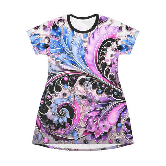 Spring dress T comfortable breathable paisley regal design leisure wear Spring T love of butterflies spring Feminine wear casual womens wear