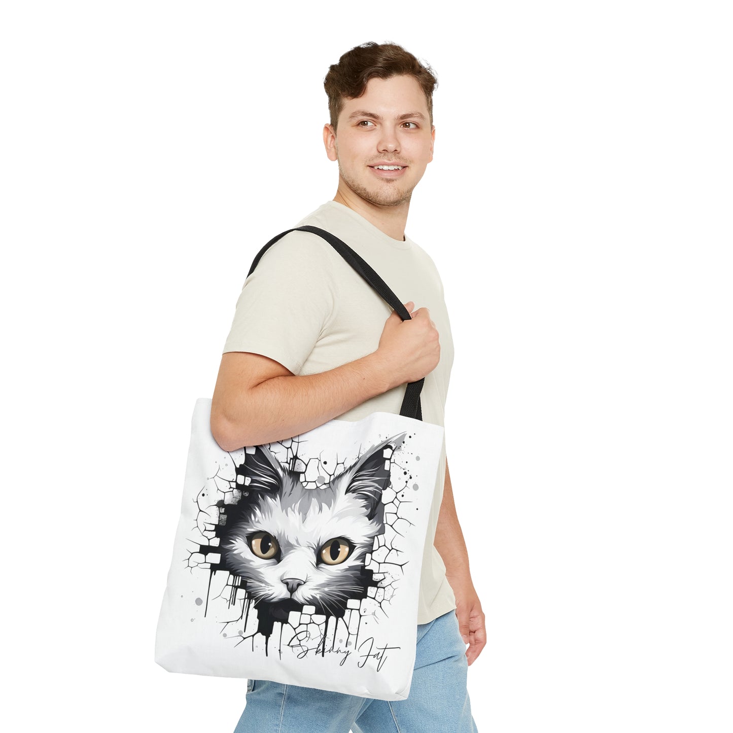 Tote bag for cat design lovers ai graphic inspired snack pack tote stylish tote bag for travel cool shopping bag casual carrying tote