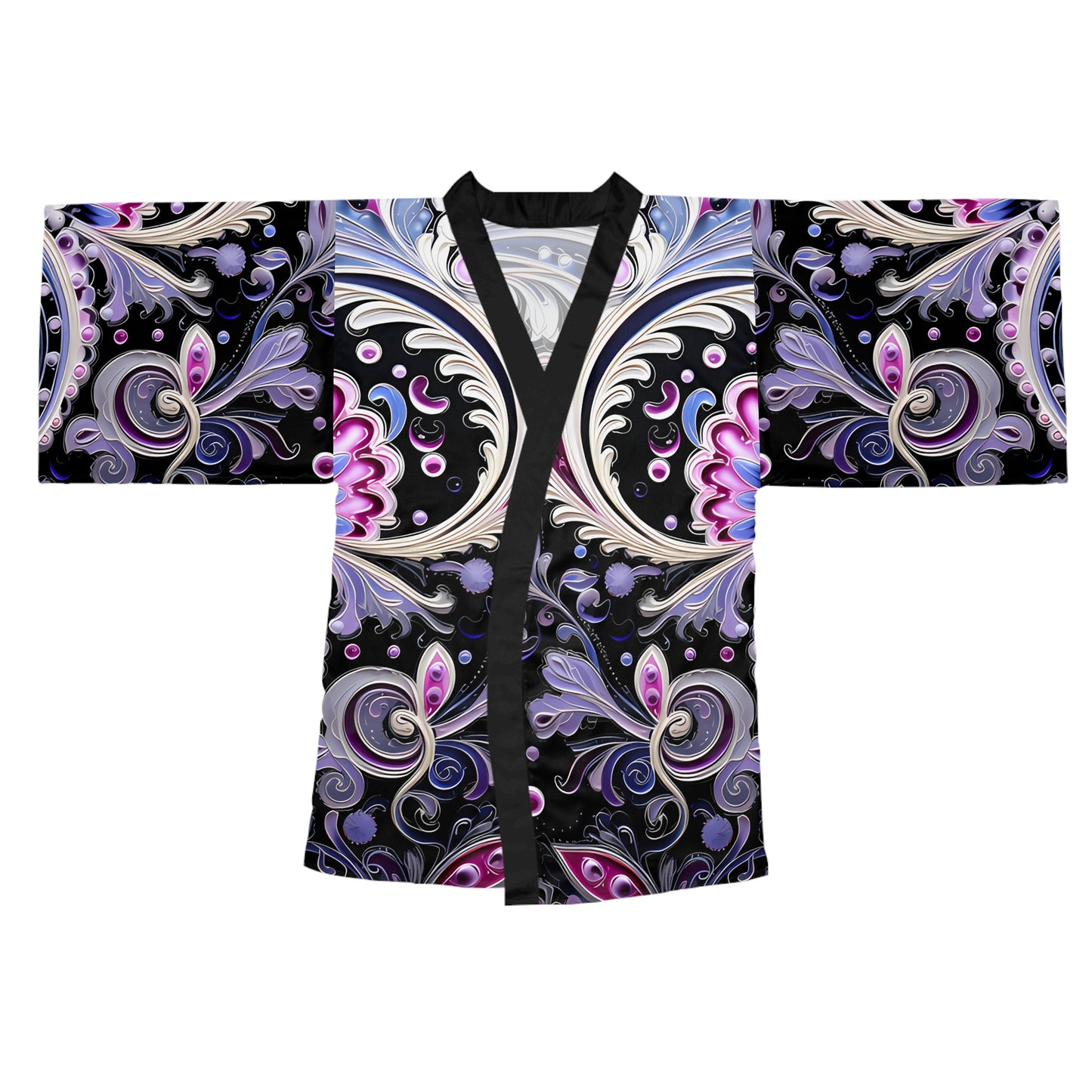 Womens kimono comfortable breathable paisley design leisure wear Spring kimono love of a regal spring Feminine wear casual womens wear