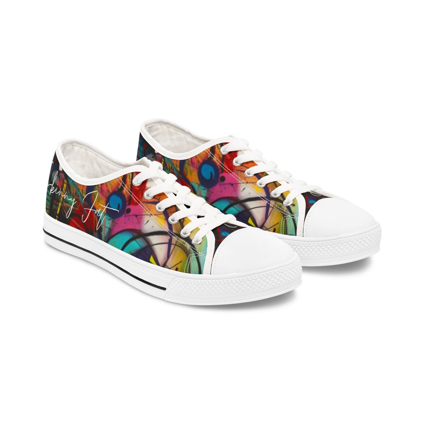 Women's Low Top, abstract art print shoe, low top abstract art shoes, artistic sneaker, abstract pattern, unique footwear, abstract design