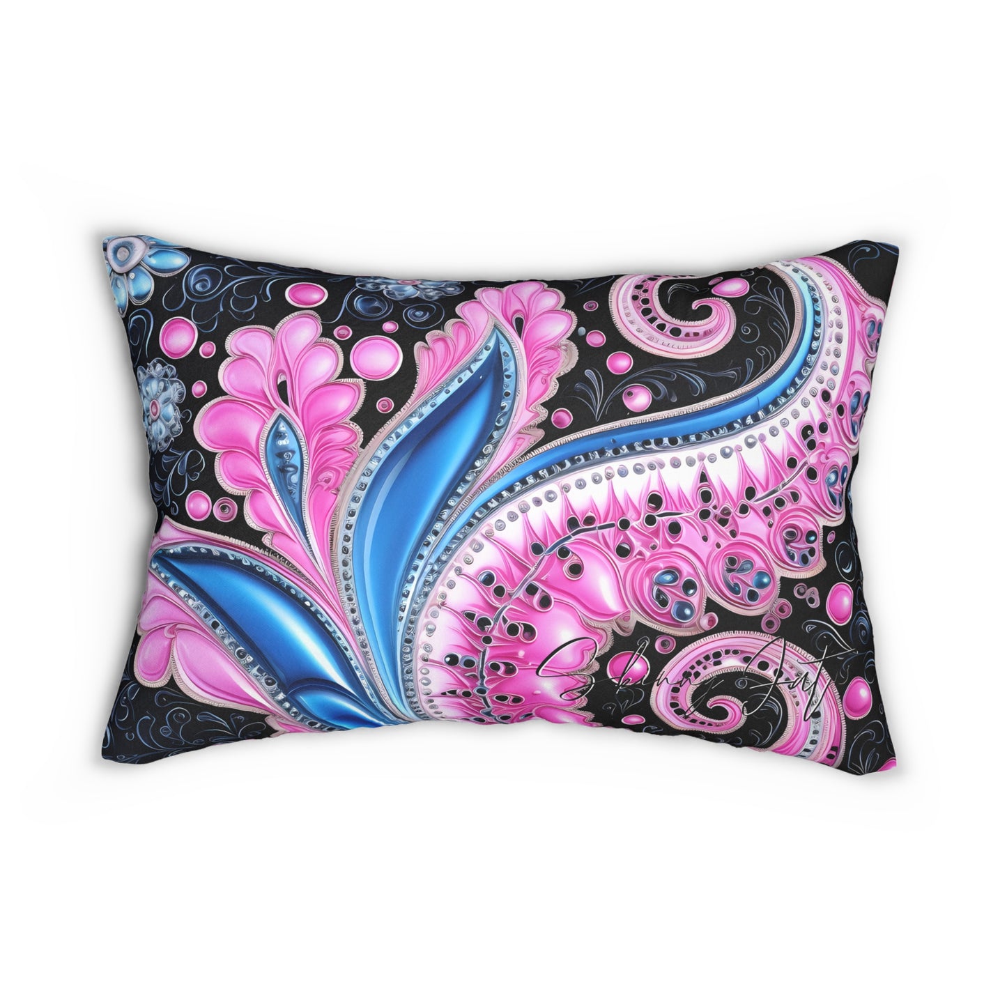 Spun Polyester lumbar Pillow with Stunning Graphics Innovative Comfort Artificial Intelligence in Every Thread gift for everyone