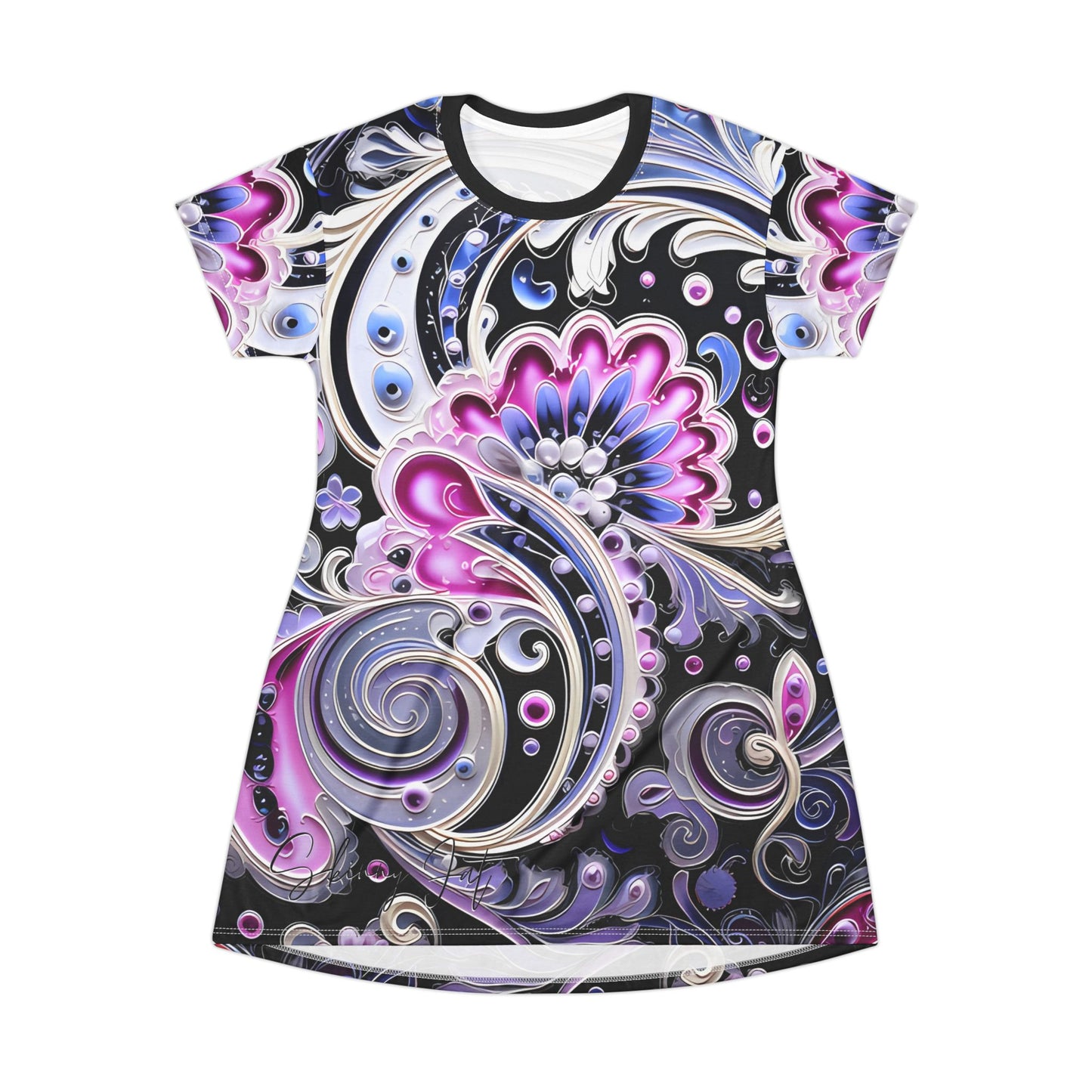 Dress T pjamas comfortable breathable paisley regal design leisure wear Spring T love of butterflies spring Feminine wear casual womens wear