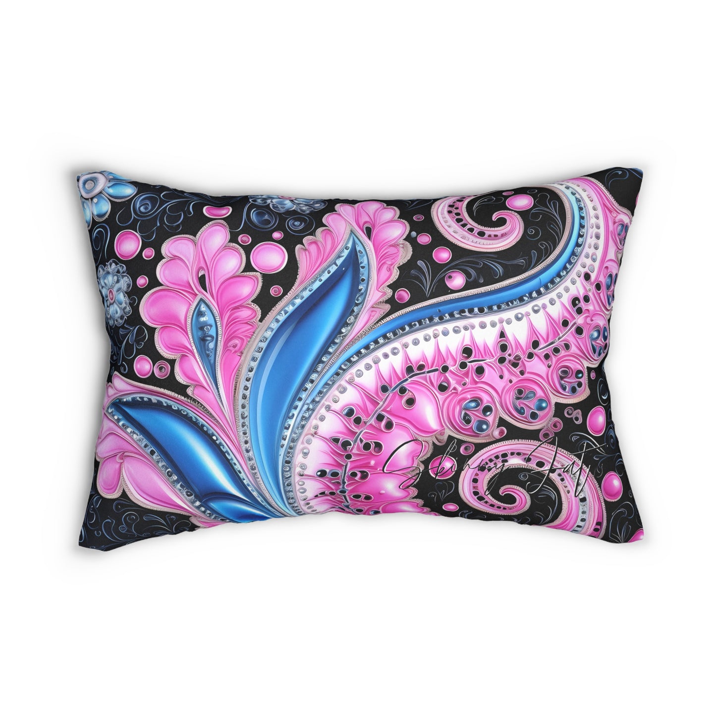 Spun Polyester lumbar Pillow with Stunning Graphics Innovative Comfort Artificial Intelligence in Every Thread gift for everyone