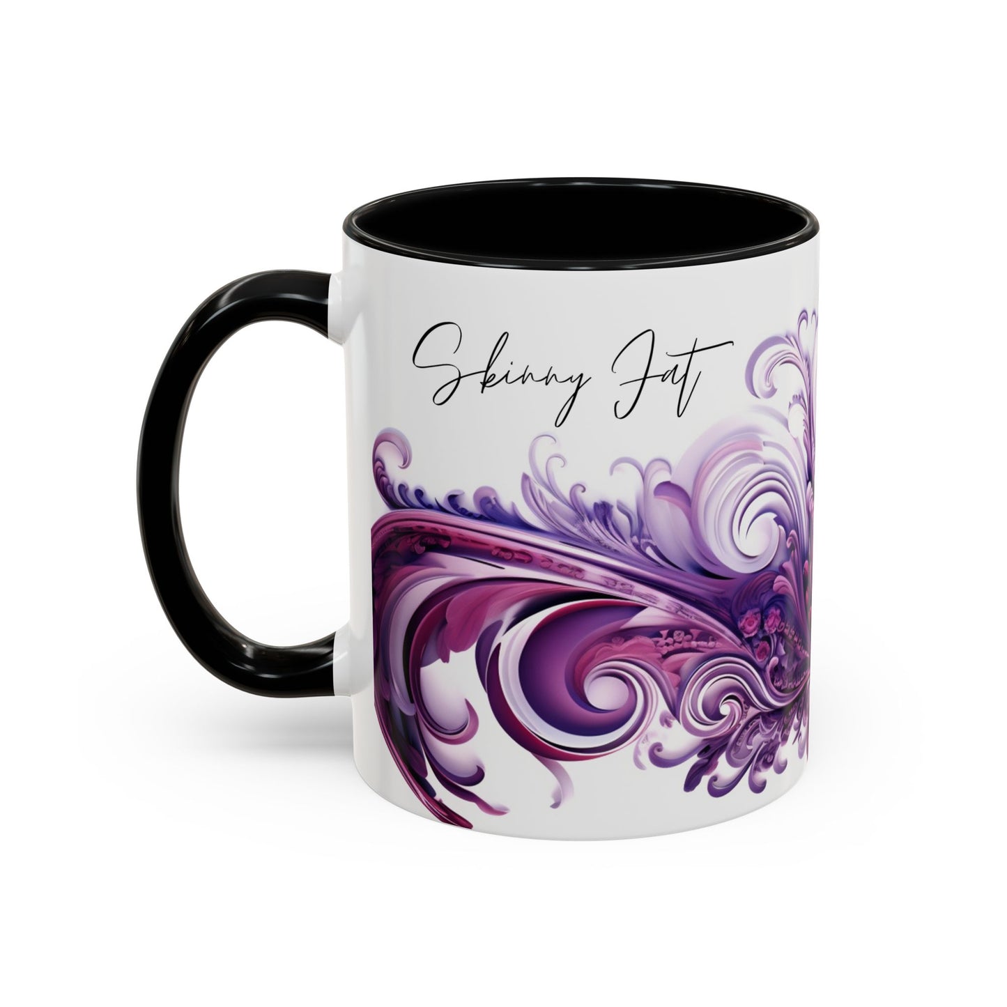 Coffee mug Paisley print ceramic Hot beverage casual soup cup keep the caffeine life alive with a morning drink of coffee regal style 11oz