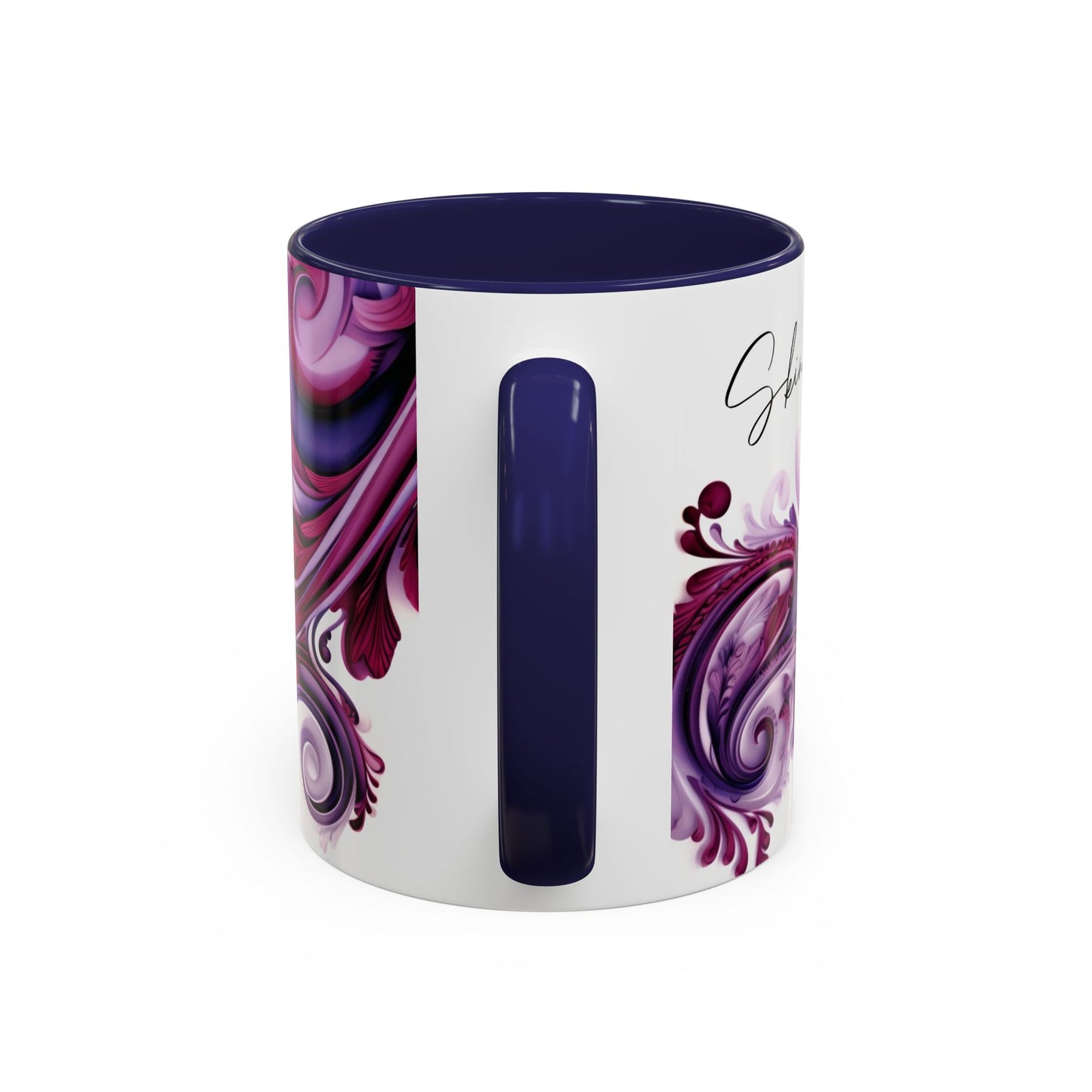 Coffee mug Paisley print ceramic Hot beverage casual soup cup keep the caffeine life alive with a morning drink of coffee regal style