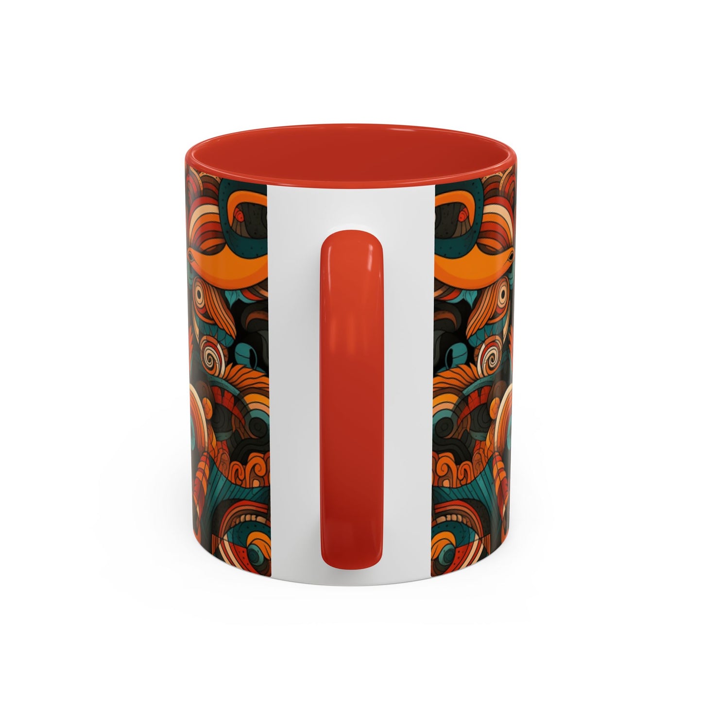 Graffiti print ceramic coffee mug Hot beverage casual soup mug keep the street life alive with a morning cup of coffee graffiti style 11oz