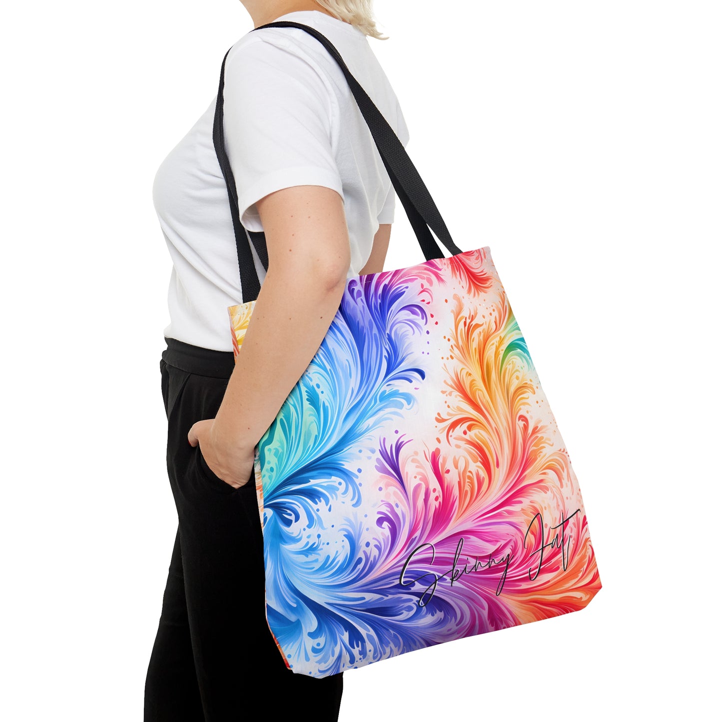 Art teacher tote bag oil painting tote Water colour inspired design abstract art tote bag painting tote creative fashion bag