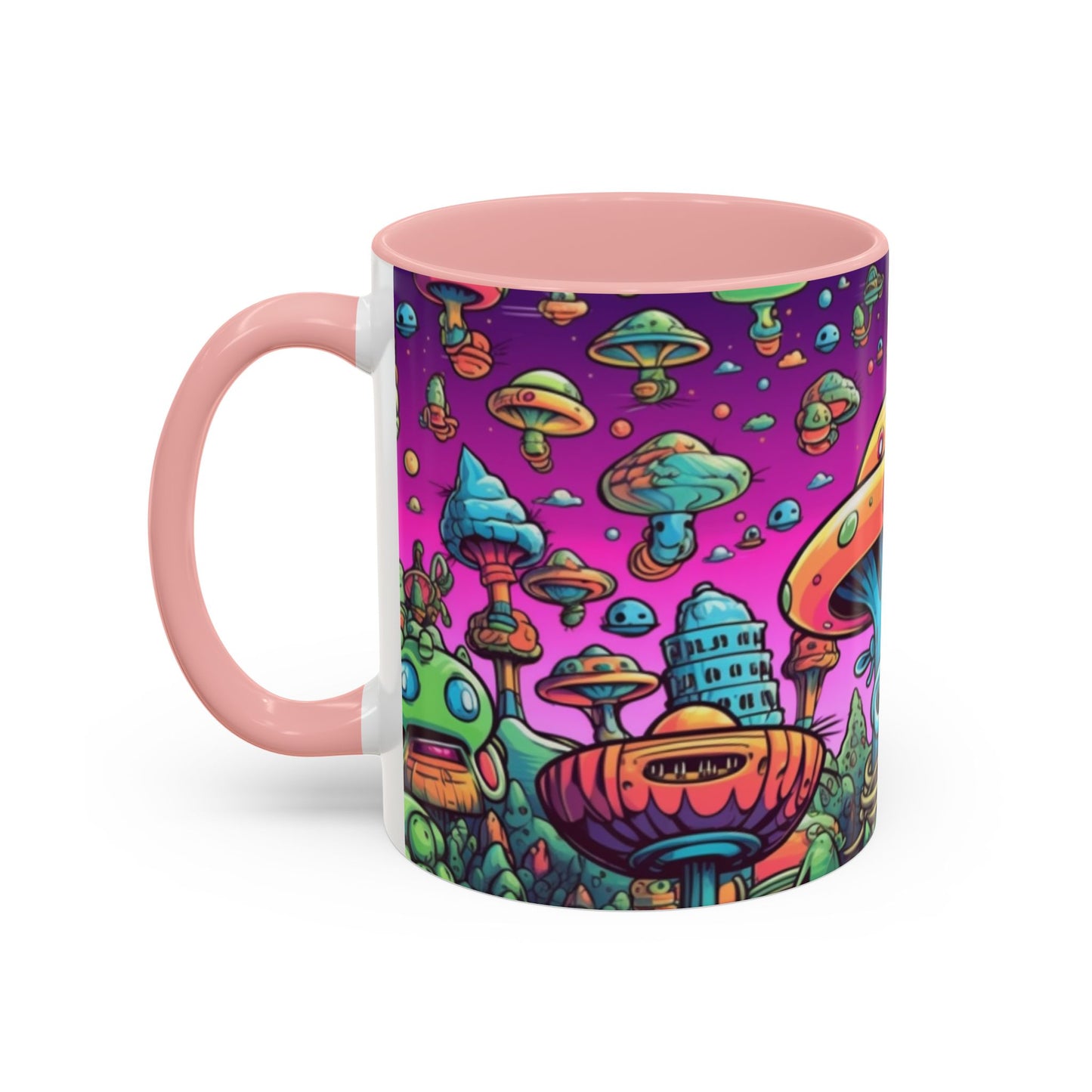 Graffiti print ceramic coffee mug Hot beverage casual soup mug keep the street life alive with a morning cup of coffee graffiti style 11oz