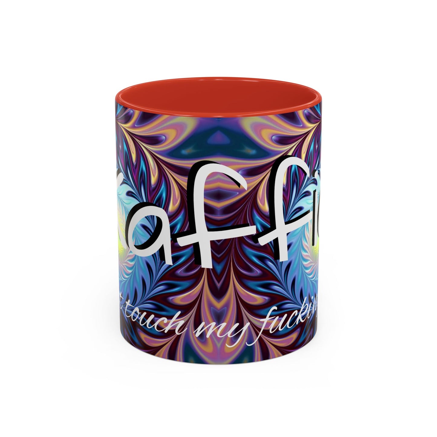 Kaffie cup print ceramic coffee mug Hot beverage soup mug keep the street life alive with a morning cup of coffee graffiti regal style 11oz