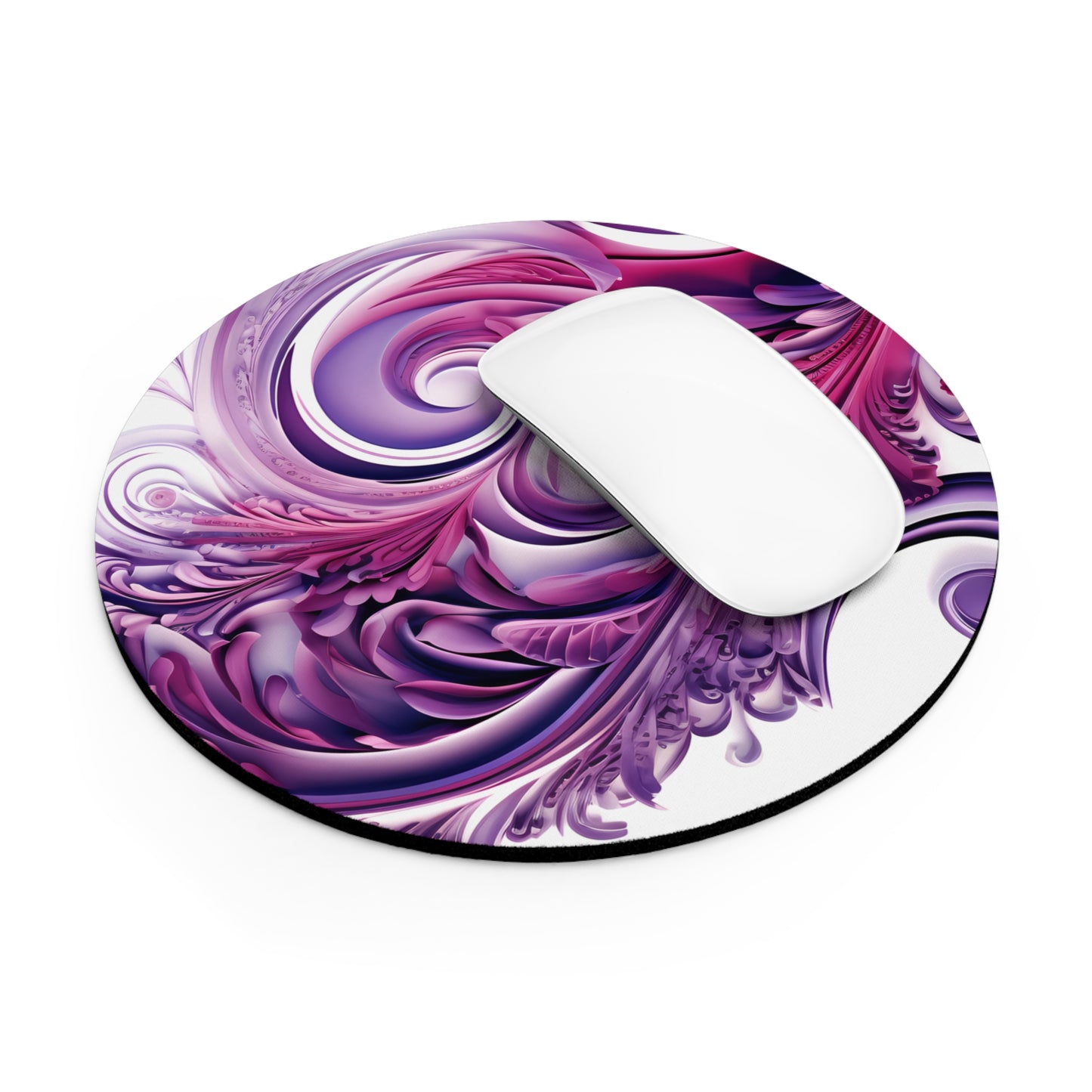 Mouse pad with Ai graphic printed image on circle style gift of Cosmic Creations AI-Infused Circle Mouse Pad gift Captivating Graphic Print