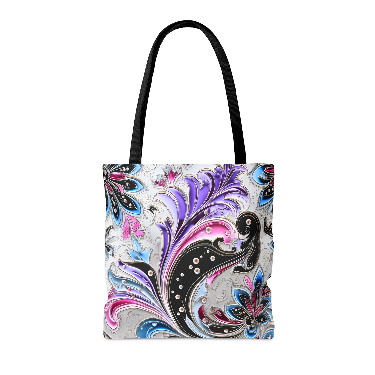 Floral tote bag ai graphic inspired snack pack tote stylish tote bag for travel cool shopping bag casual carrying tote