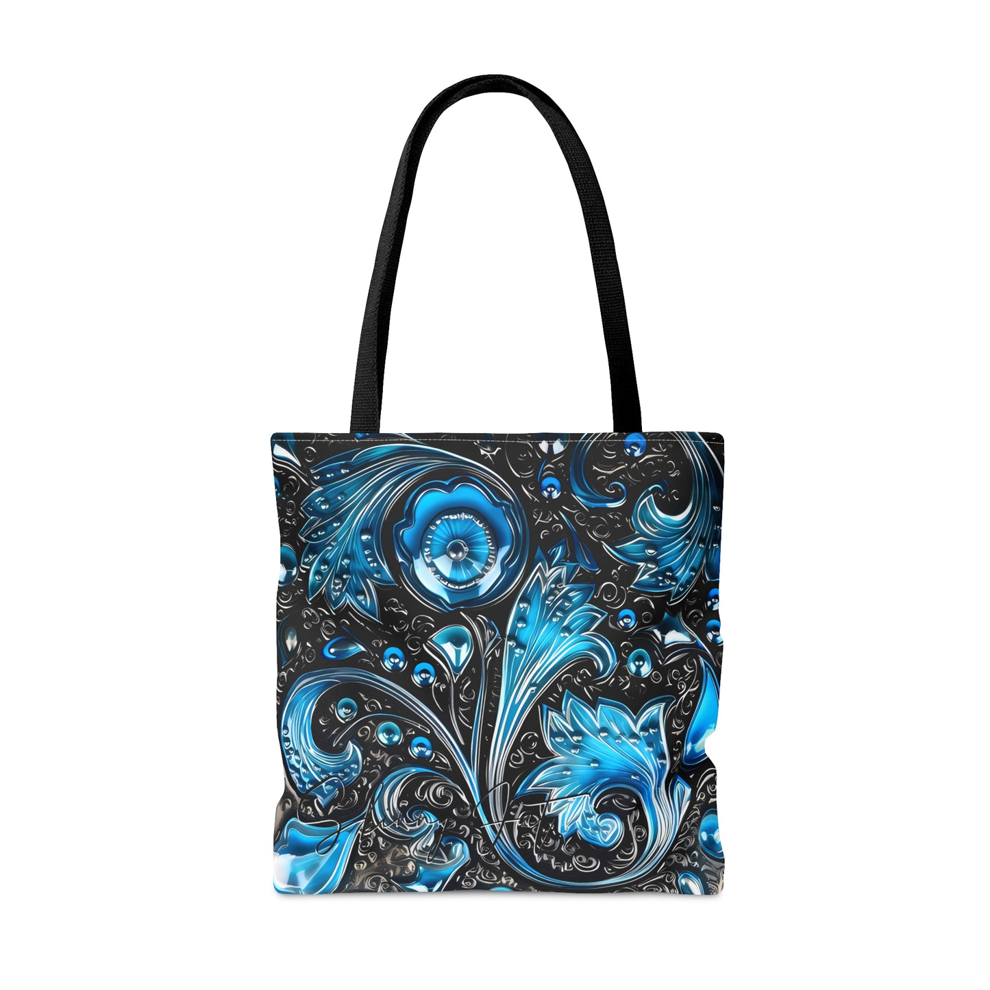 shoppers tote bag purple blue regal paisley inspired Watercolour design abstract art tote bag creative fashion gift for teen artist fashion