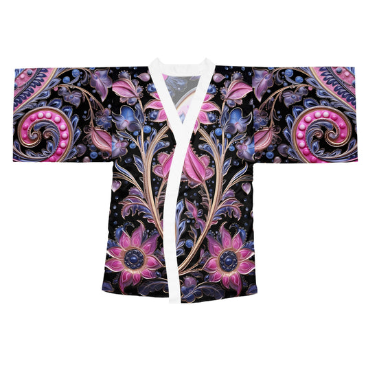 Womens kimono comfortable breathable paisley design leisure wear Spring kimono love of a regal spring Feminine wear casual womens wear