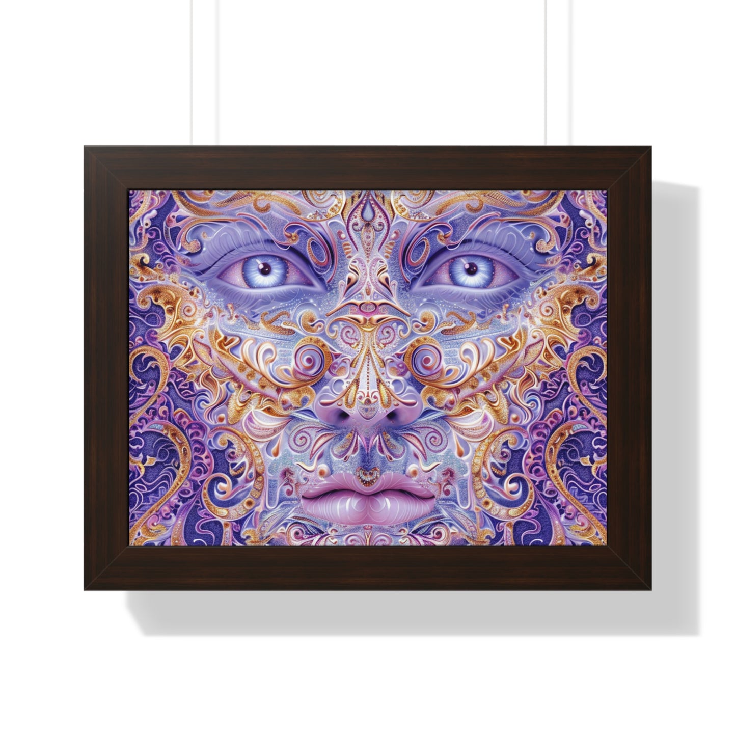 Mystical Eyes Framed Horizontal Poster - Decorative Wall Art for Home & Office