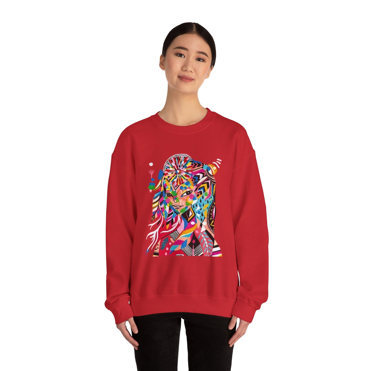 Crewneck Sweatshirt street art as a gift for anyone printed on a fashionable sweater back to school style sweat T