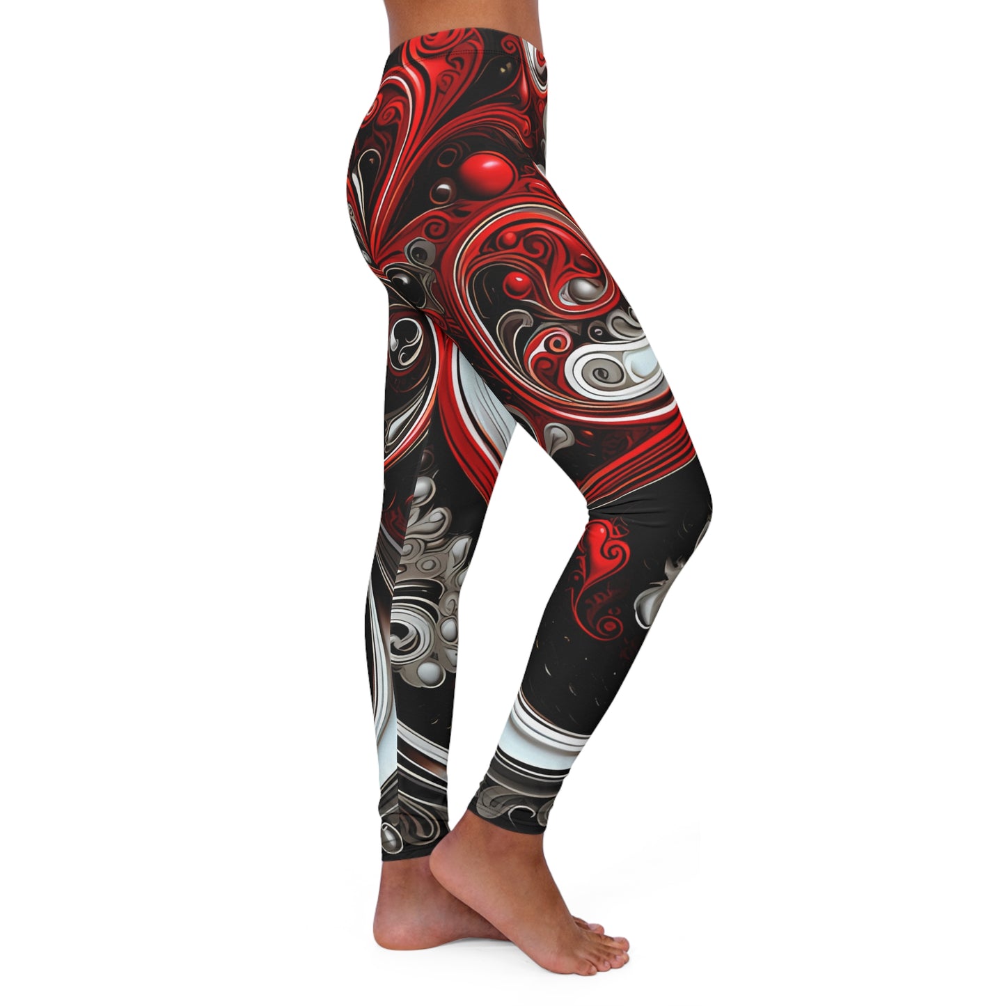 Spandex Leggings with Crazy AI Design Pod Print - Women's Casual