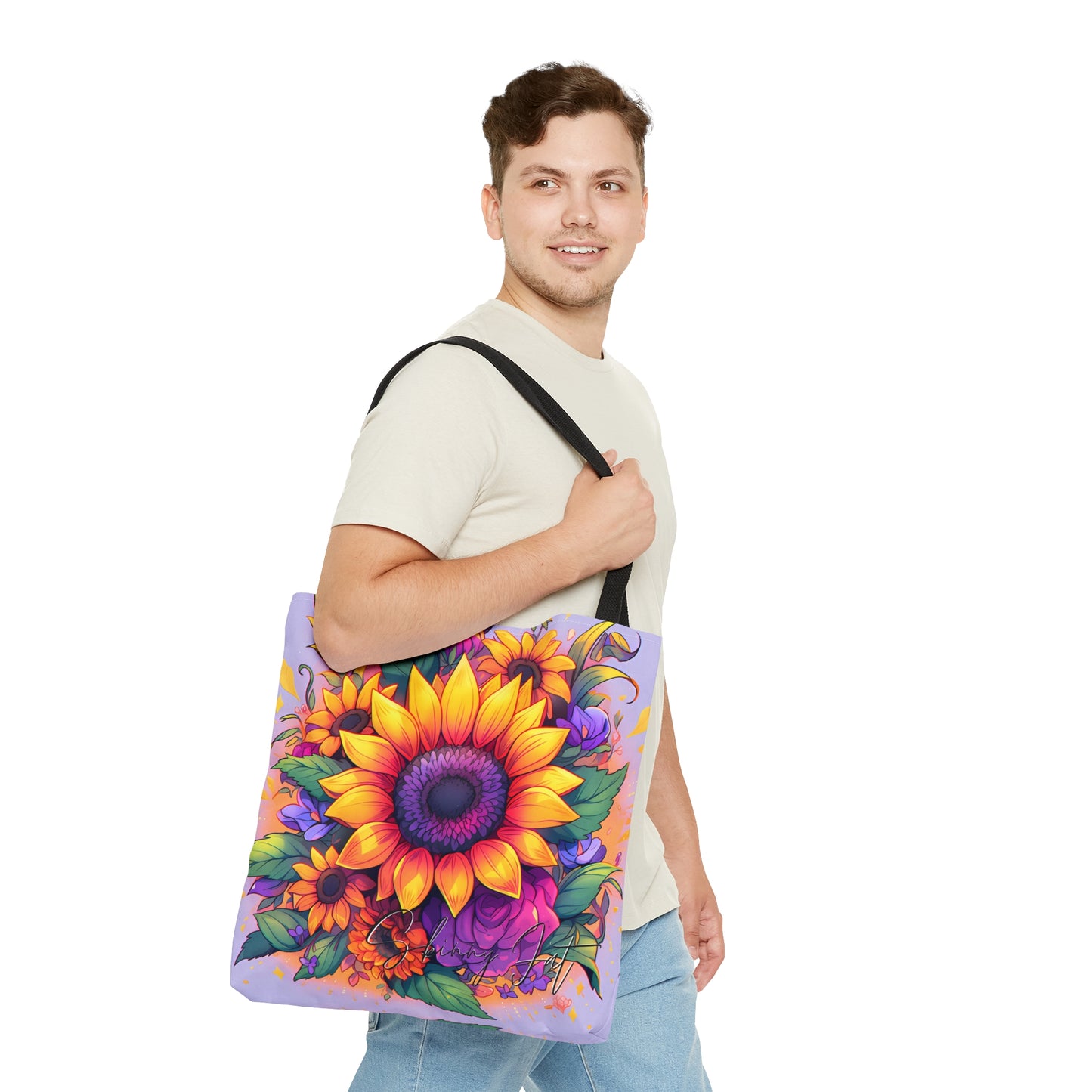 Tote bag for the flower artist lover oil painting inspired Water colour inspired design abstract art tote bag painting tote creative fashion