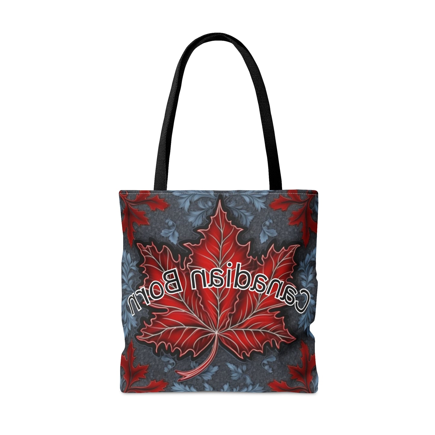 The tote bag made for Canadian proud maple leaf AI graphic symbol of Canada in a modern and artistic way book bag for teachers shopping bag