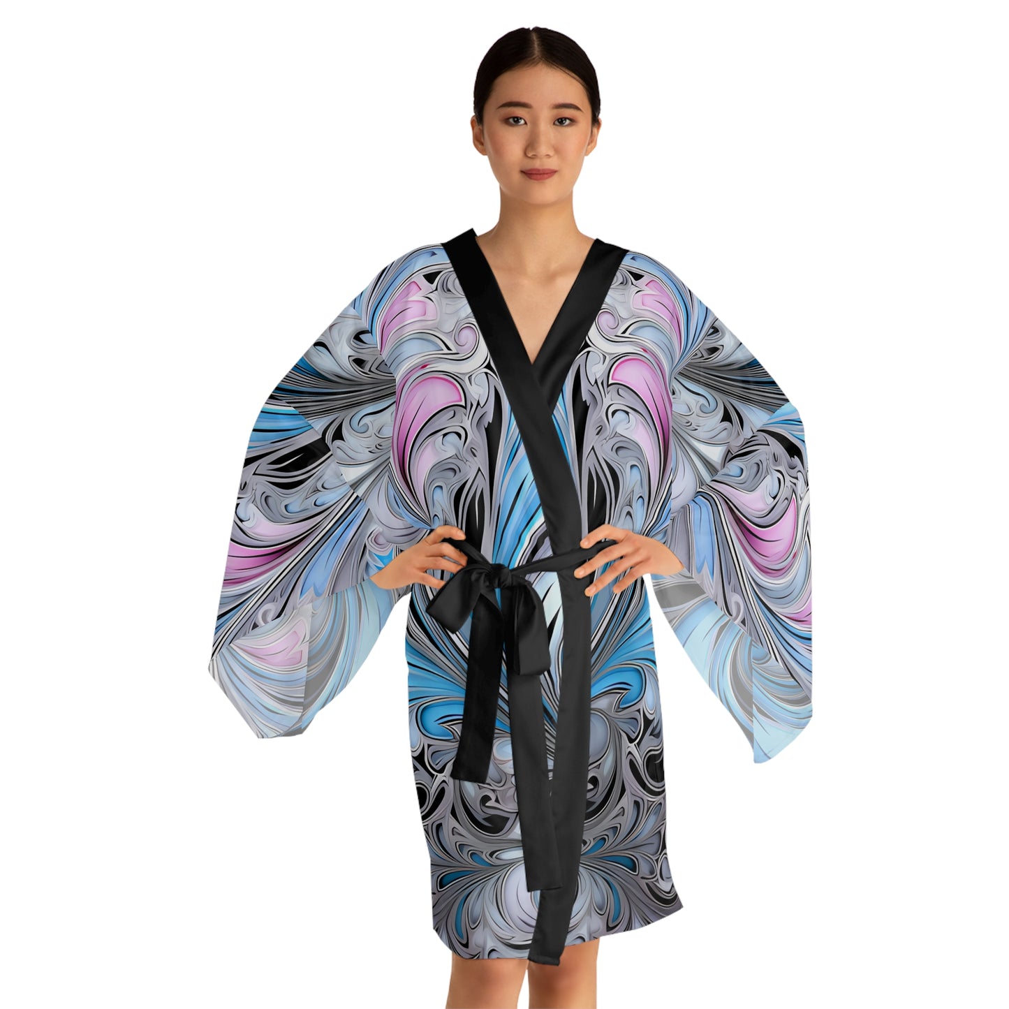 Womens kimono comfortable breathable paisley design leisure wear Spring kimono love of a regal spring Feminine wear casual womens wear