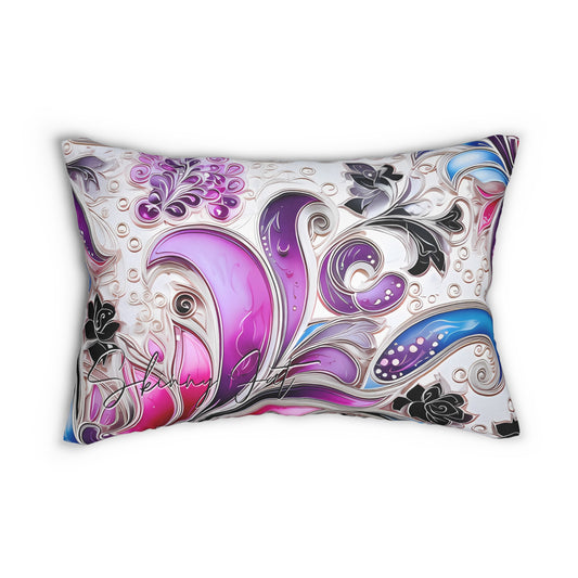 Spun Polyester lumbar Pillow with Stunning Graphics Innovative Comfort Artificial Intelligence in Every Thread gift for everyone