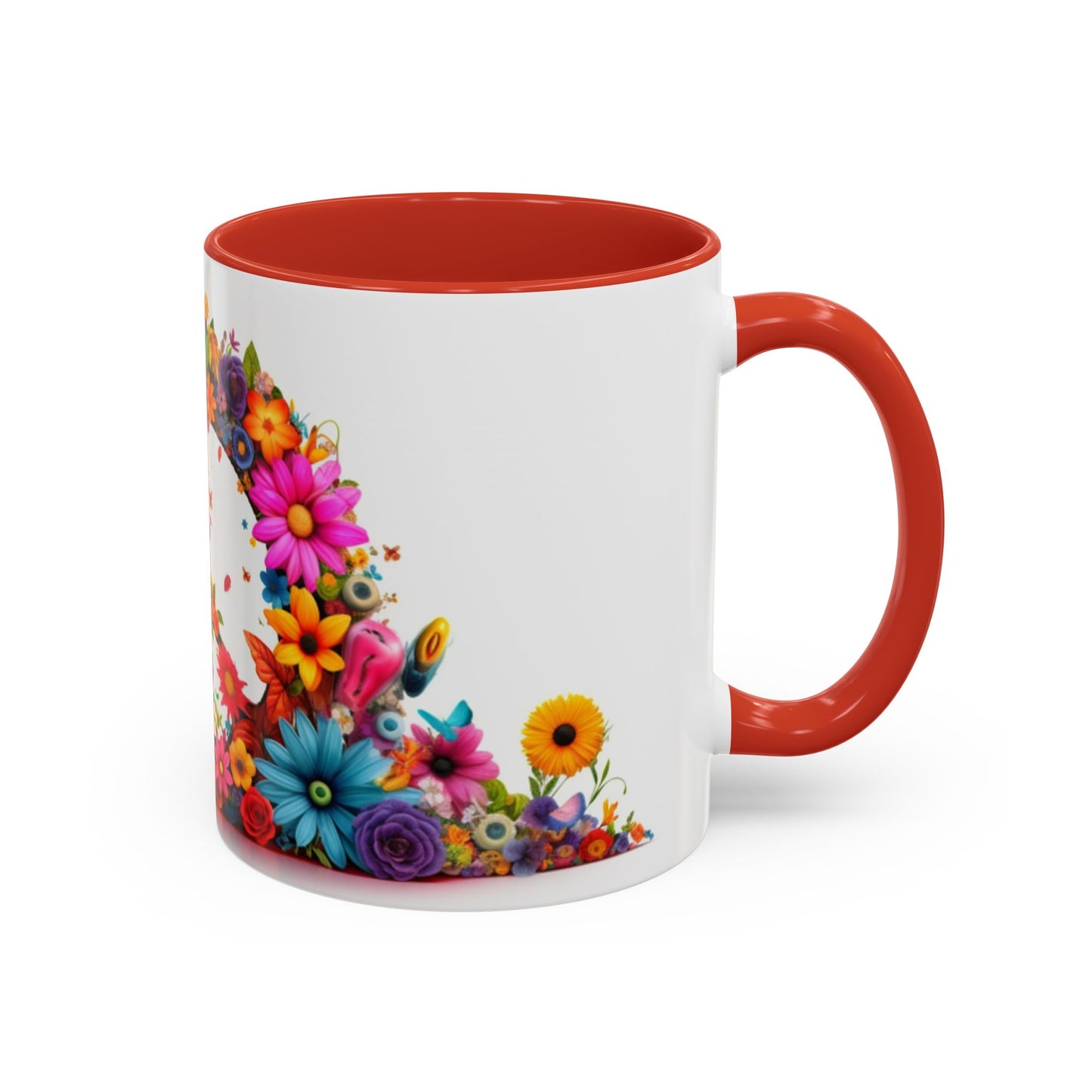 Peaceful print ceramic coffee mug Hot beverage casual soup cup keep the caffeine life alive with a morning cup of coffee regal style 11oz