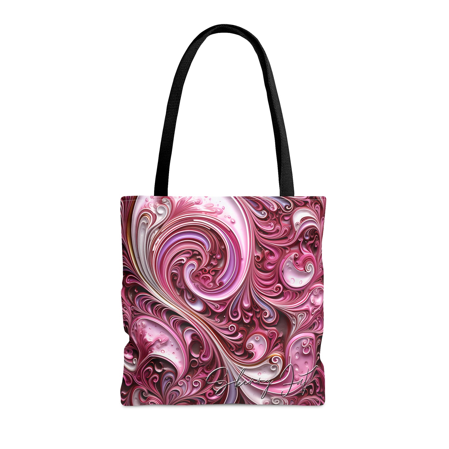 shoppers tote bag pink infusion regal paisley inspired Watercolour design abstract art tote bag creative fashion gift, teen artist fashion