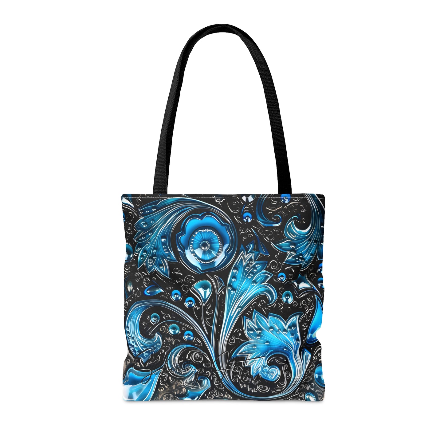 shoppers tote bag purple blue regal paisley inspired Watercolour design abstract art tote bag creative fashion gift for teen artist fashion