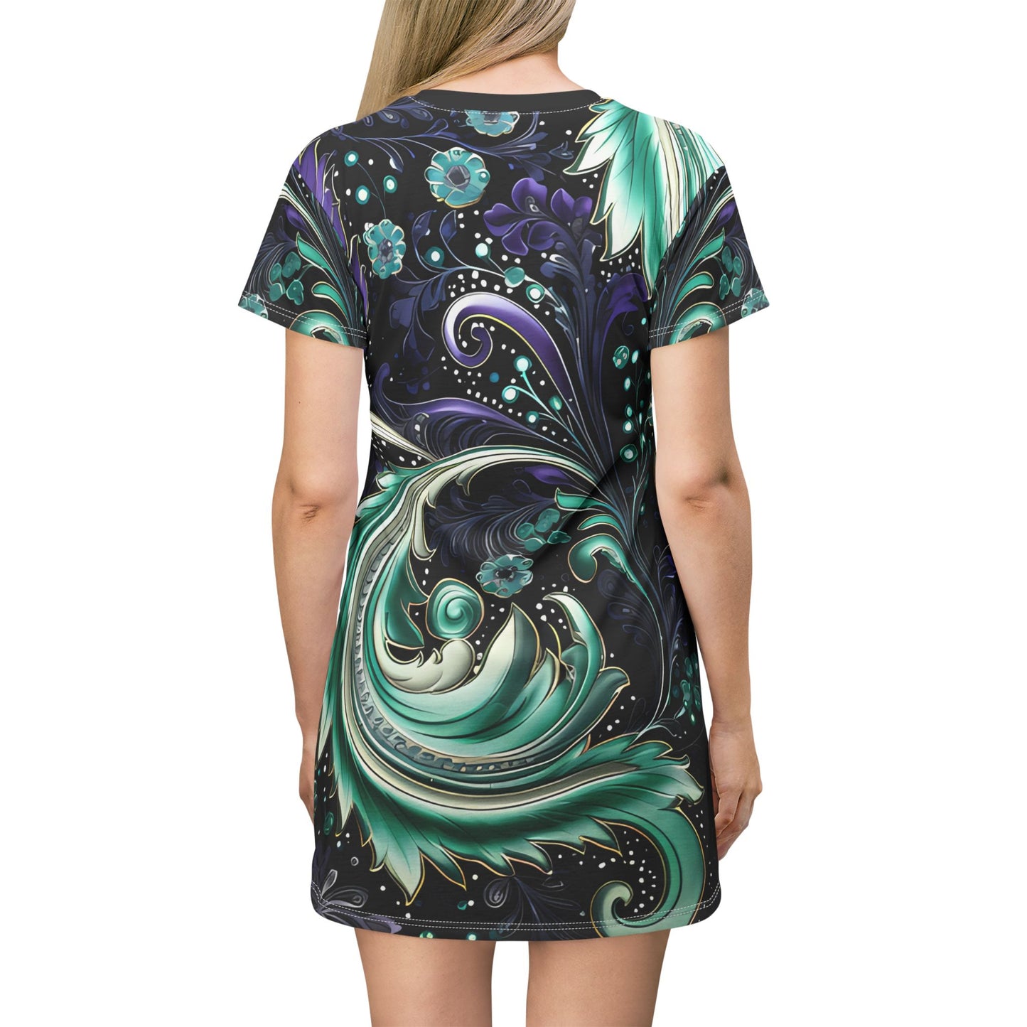 Spring dress T comfortable breathable paisley regal design leisure wear Spring T love of butterflies spring Feminine wear casual womens wear