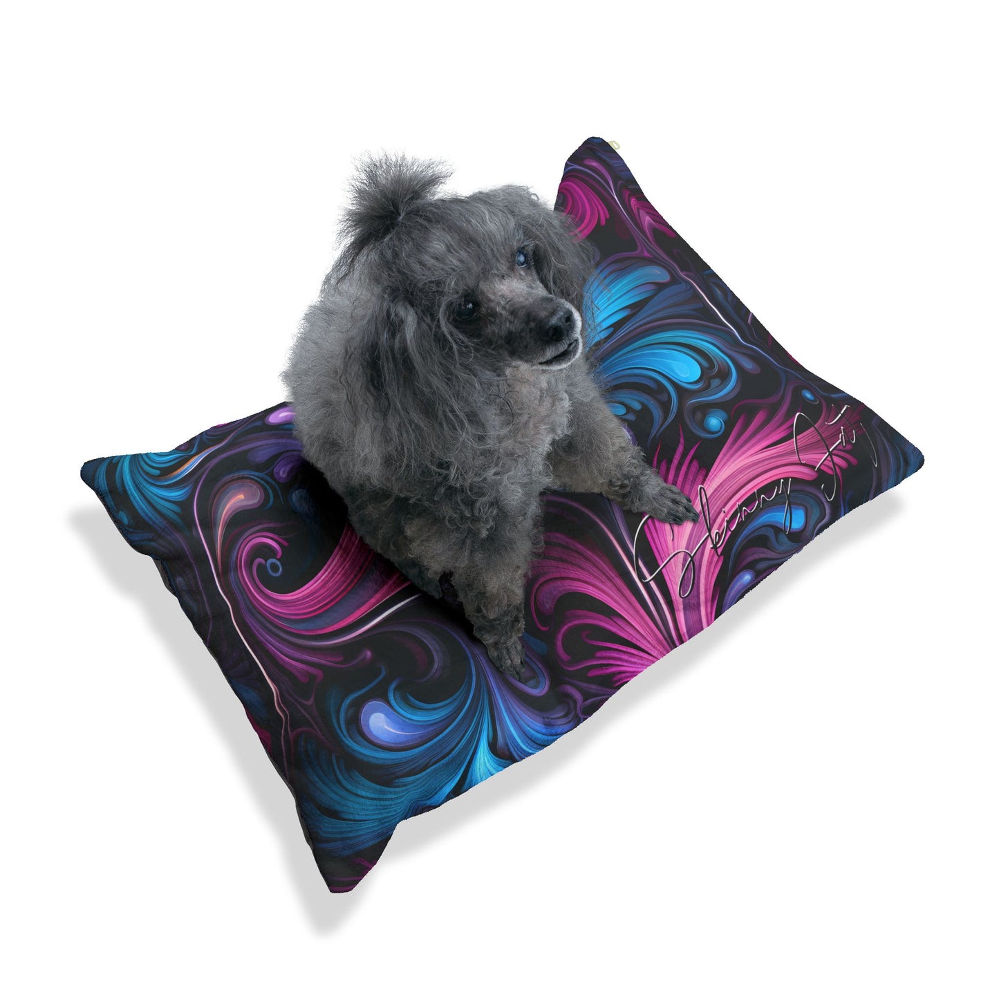 Pet bed Where Comfort Meets fuzzy AI Signature Graphics Printed Pet Bed gift Custom Pet Personalized Pillow Pet Gift square shaped pillow