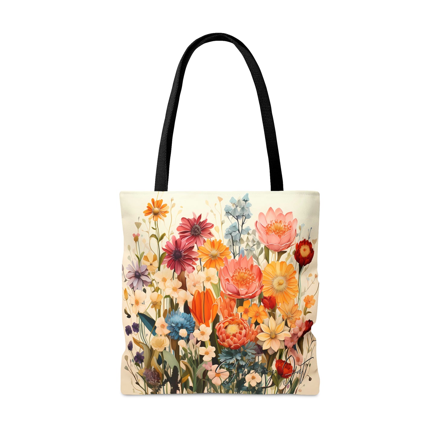 Tote bag for the flower artist lover oil painting inspired Water colour inspired design abstract art tote bag painting tote creative fashion