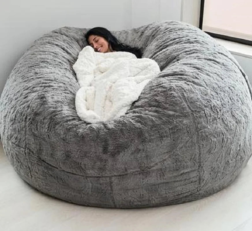 Dropshipping Big Bean Bag Sofa Puff No Filler Floor Seat Futon Lazy Sofa Bed Couch Tatami Comfy Lounge Chair