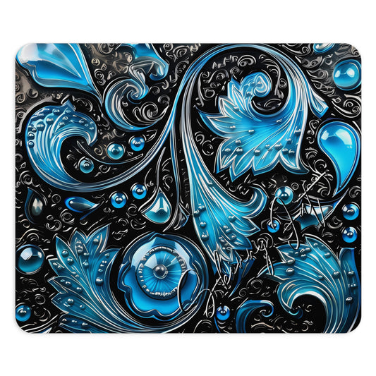 Mouse pad with Ai graphic printed image on circle style gift of Cosmic Creations AI-Infused Circle Mouse Pad gift Captivating Graphic Print