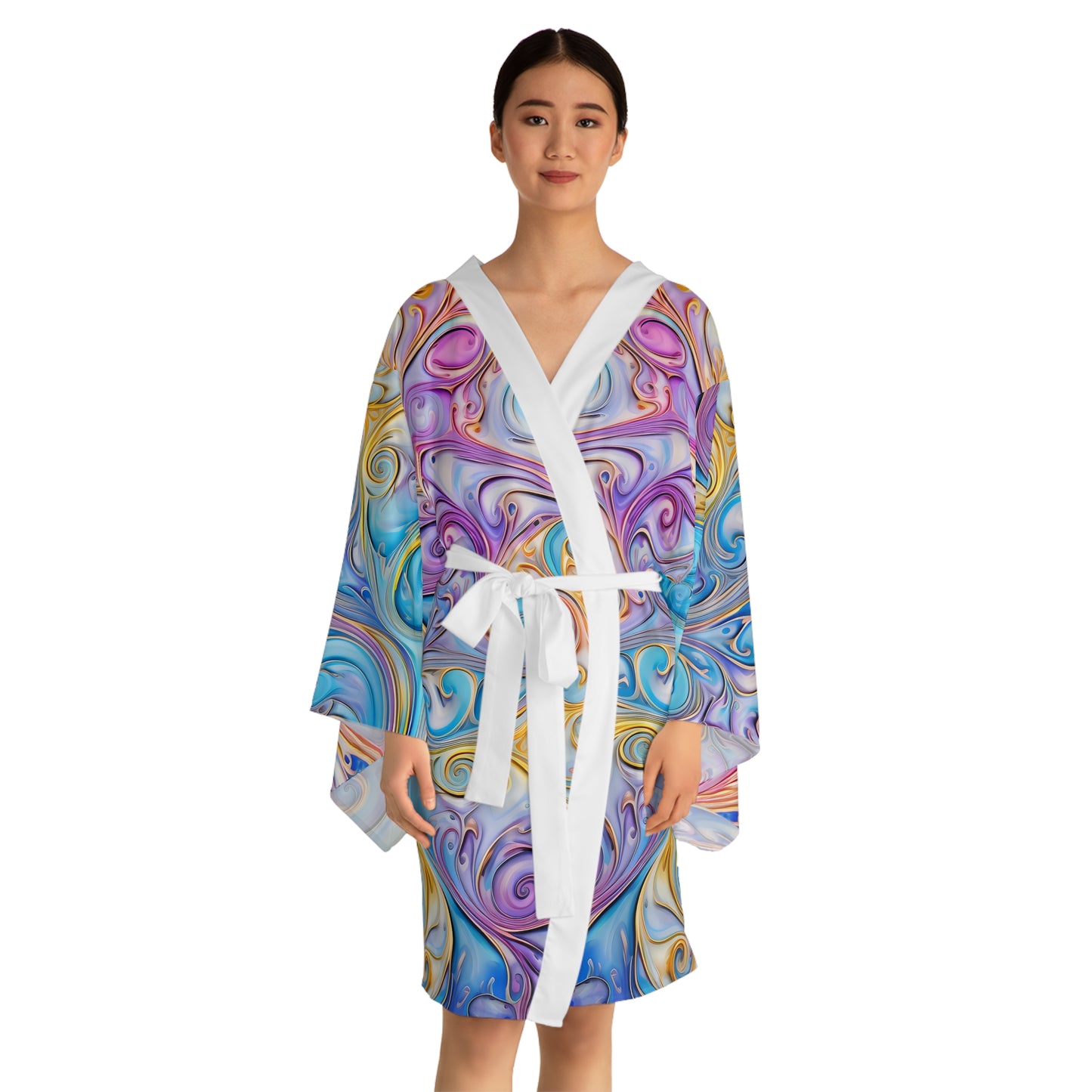 Womens kimono boho cover up breathable summer fashion light weight bohemian chic outer wear, lounge wear wrap japanese style cardigan