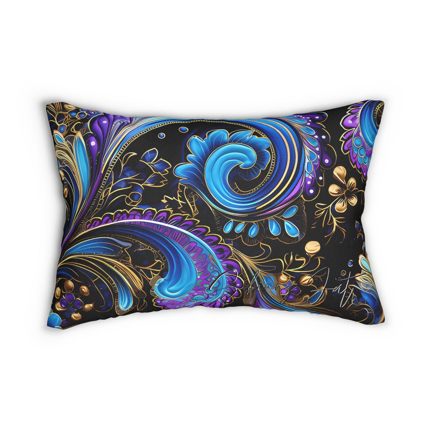 Spun Polyester lumbar Pillow with Stunning Graphics Innovative Comfort Artificial Intelligence in Every Thread gift for everyone