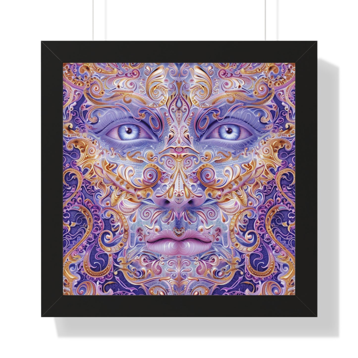 Mystical Eyes Framed Horizontal Poster - Decorative Wall Art for Home & Office