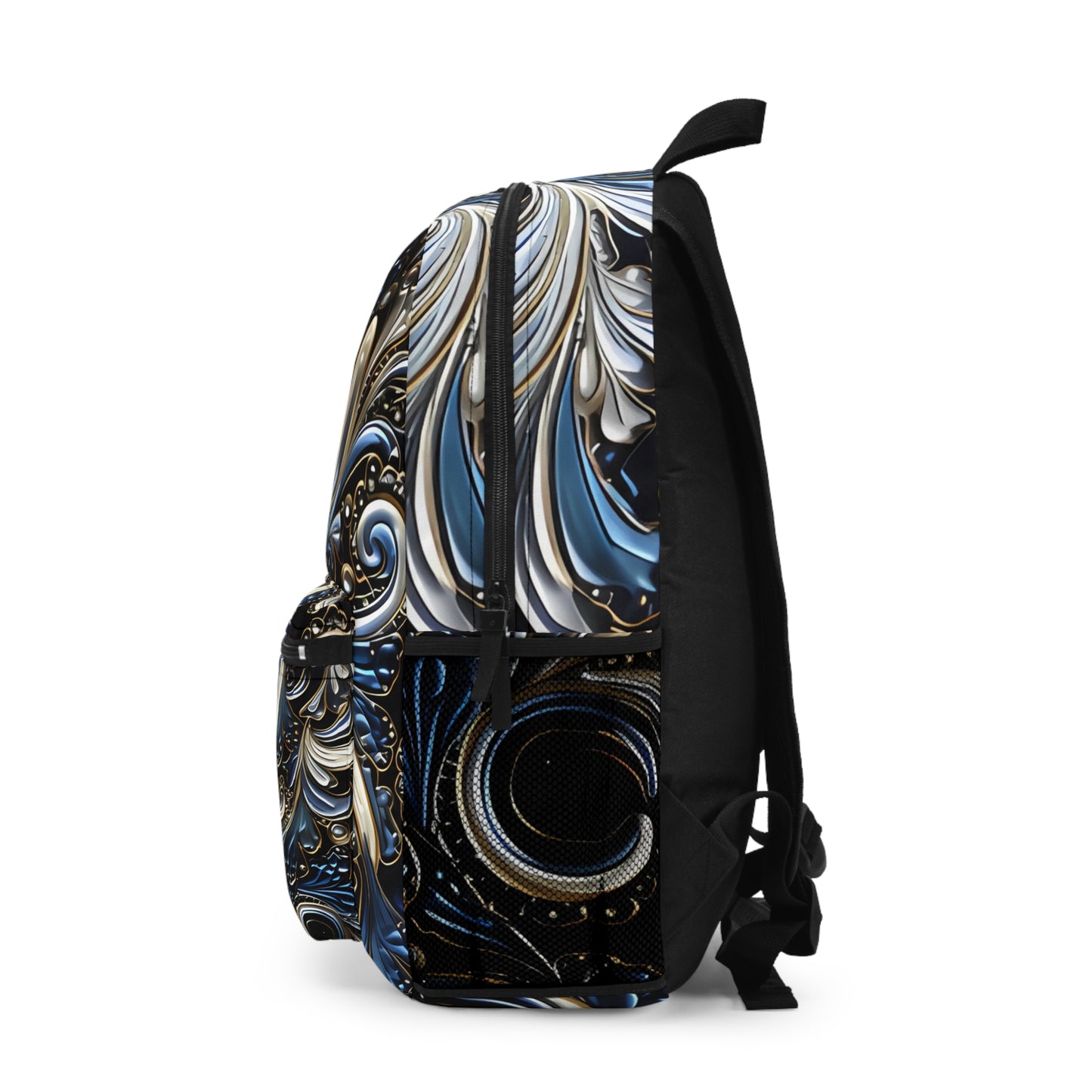 Student backpack bag paisley inspired Watercolour inspired design abstract art shoulder bag art tote creative fashion artist fashion makeup