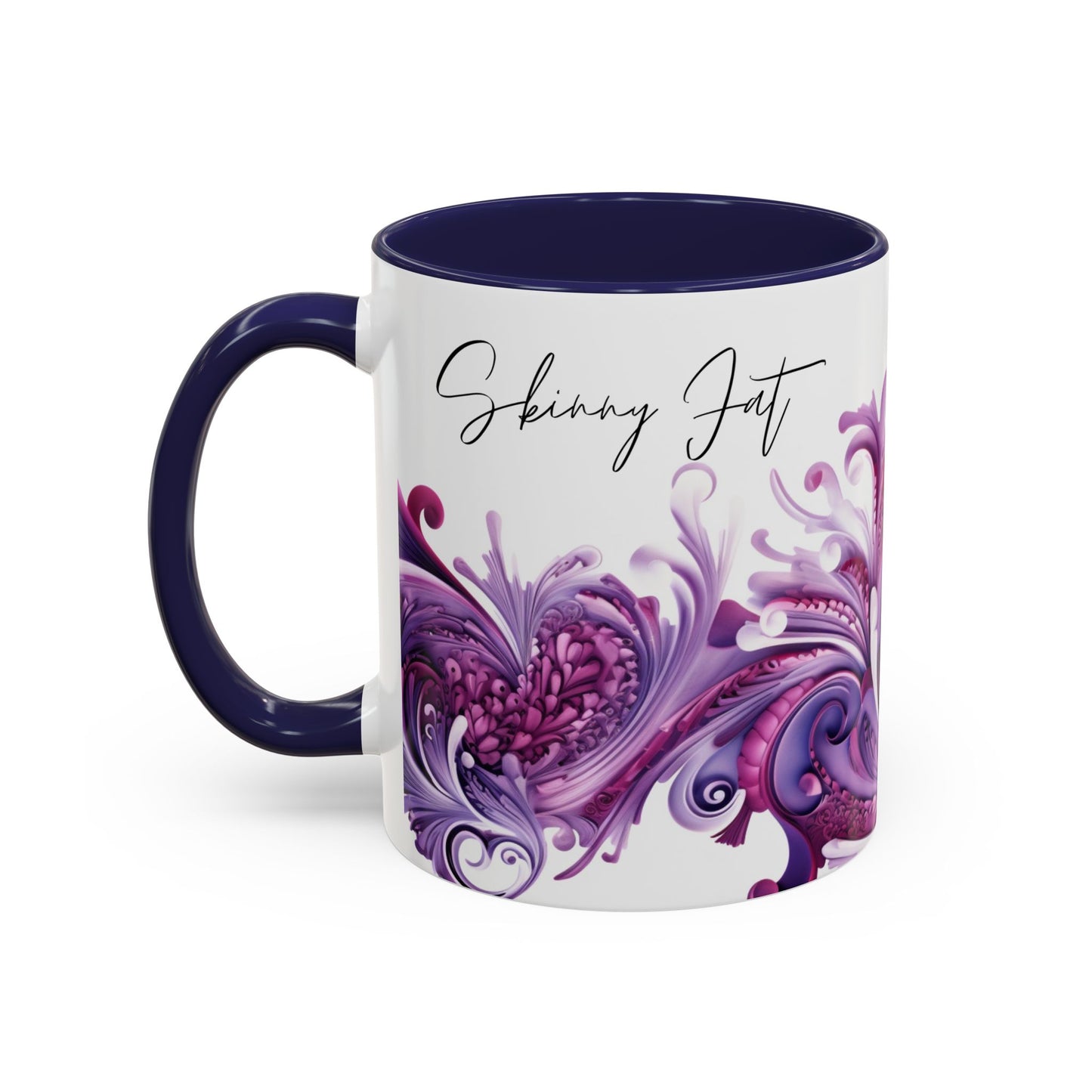 Coffee mug Paisley print ceramic Hot beverage casual soup cup keep the caffeine life alive with a morning drink of coffee regal style 11oz