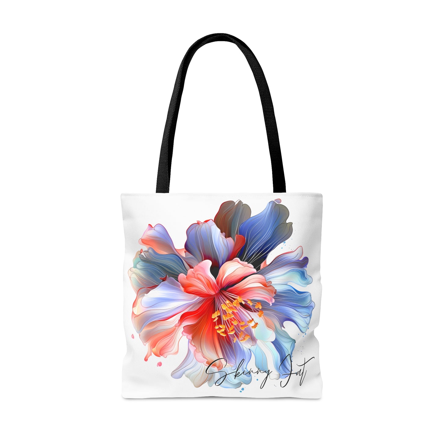 Floral tote bag ai graphic inspired snack pack tote stylish tote bag for travel cool shopping bag casual carrying tote