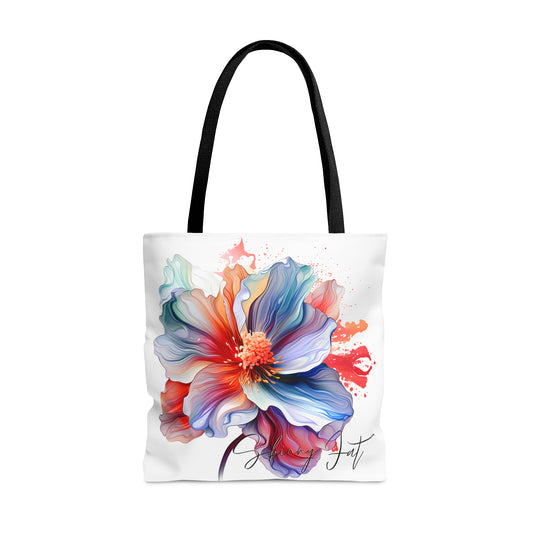 Tote bag for the flower artist lover oil painting inspired Water colour inspired design abstract art tote bag painting tote creative fashion