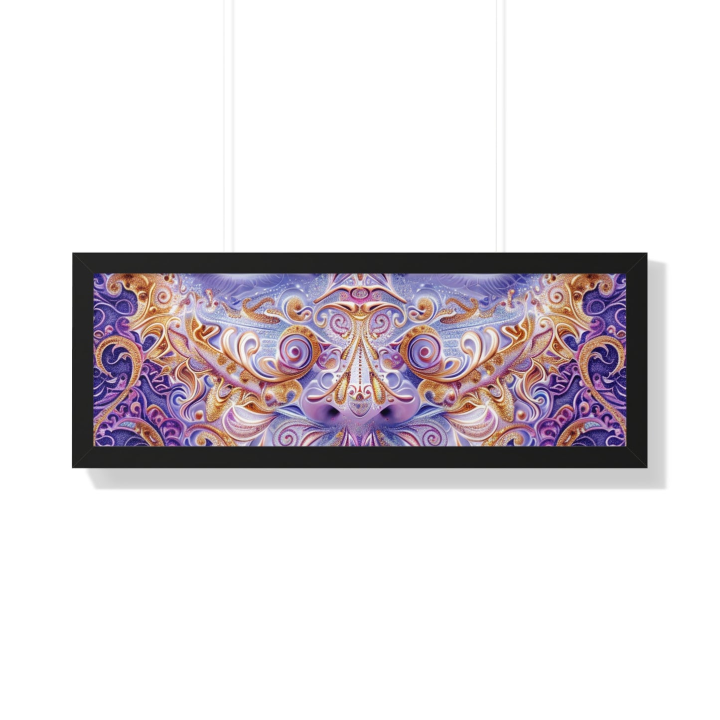 Mystical Eyes Framed Horizontal Poster - Decorative Wall Art for Home & Office