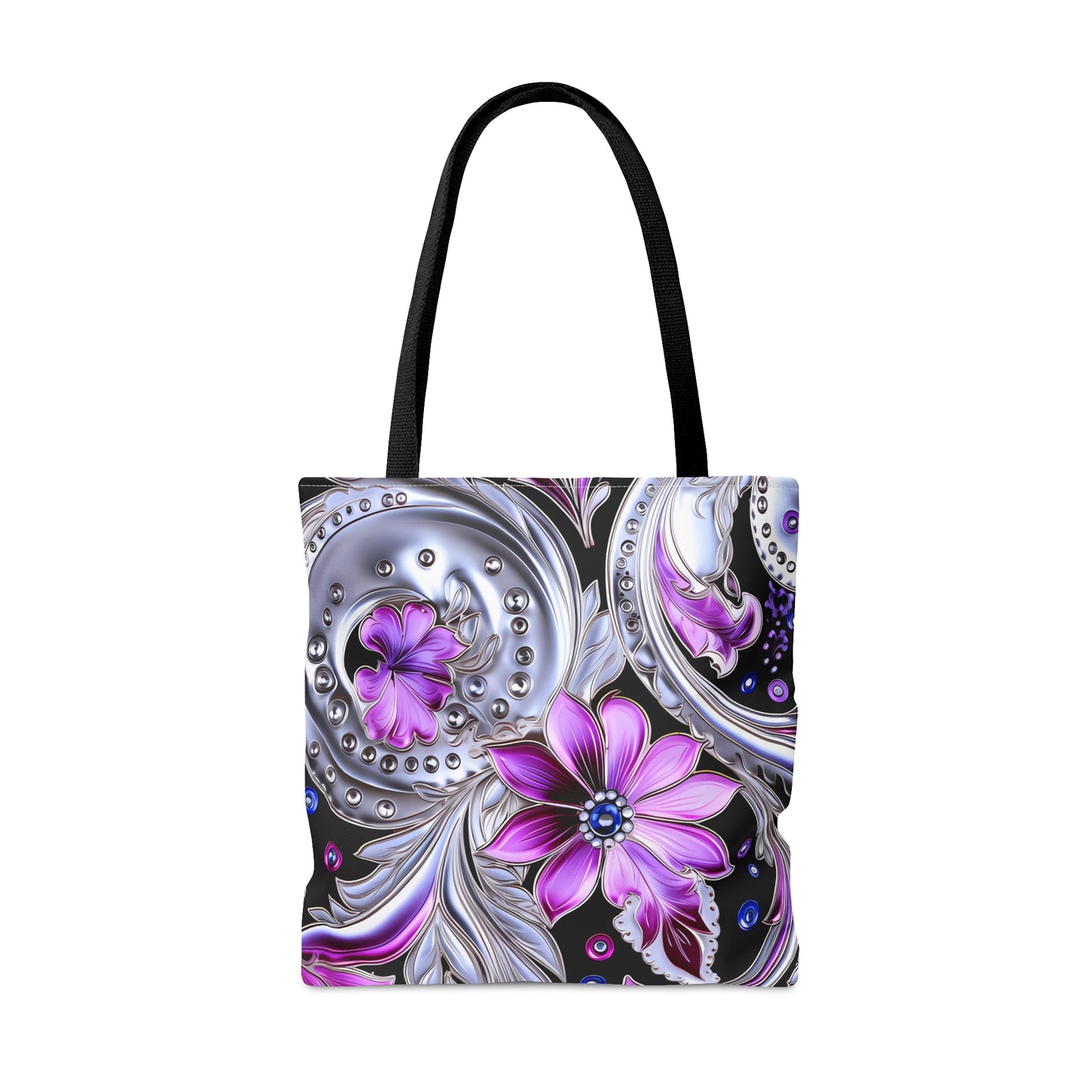 shoppers tote bag purple blue regal paisley inspired Watercolour design abstract art tote bag creative fashion gift for teen artist fashion