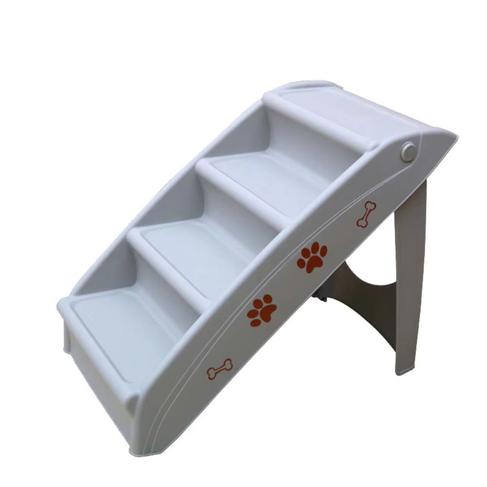 Pet Stairs Folding Pet Steps Nonslip 4-Step Pet Ladder for Indoor Dogs and Cats Dog Climbing Ladder Dog Slope Steps