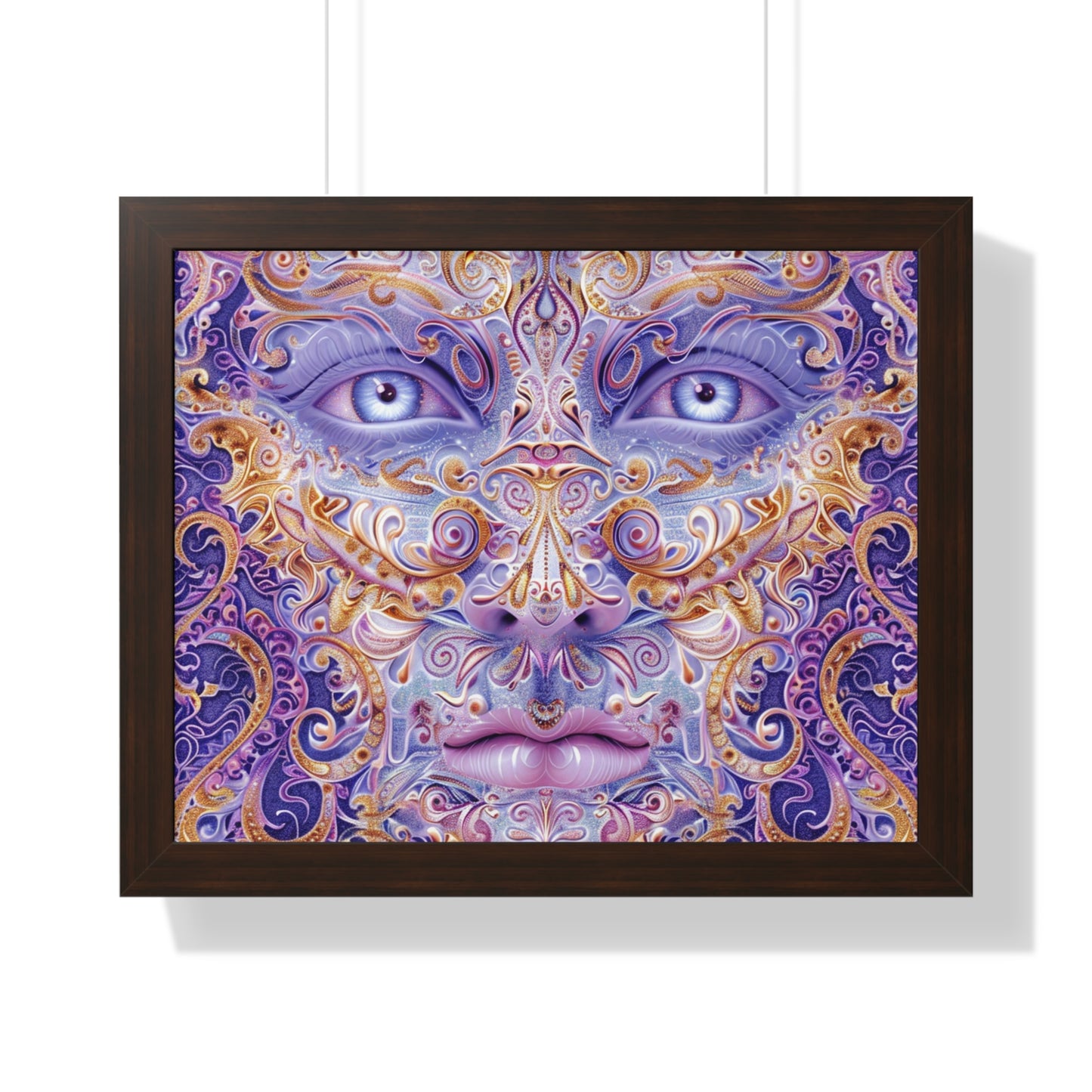 Mystical Eyes Framed Horizontal Poster - Decorative Wall Art for Home & Office