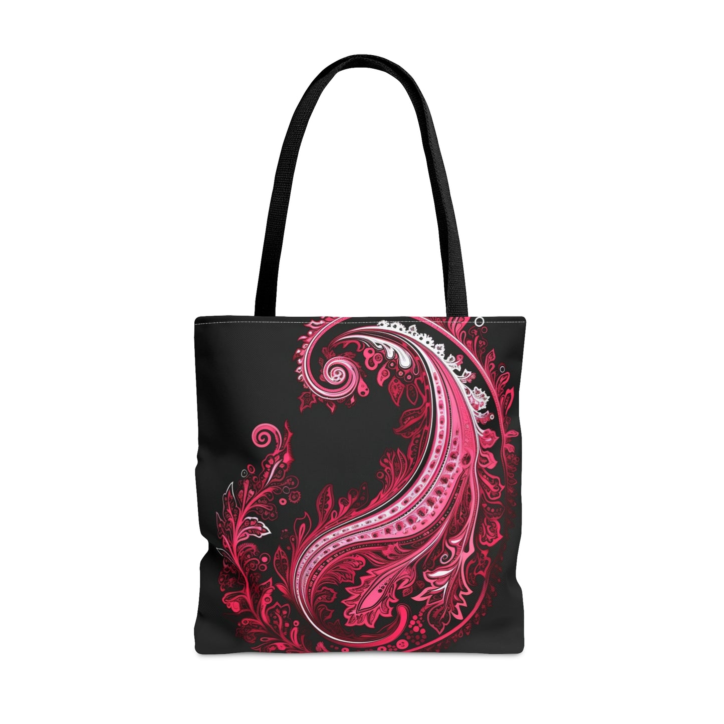 Tote bag with pink a paisley inspired Watercolour design abstract art tote bag painting tote creative fashion teen artist fashion