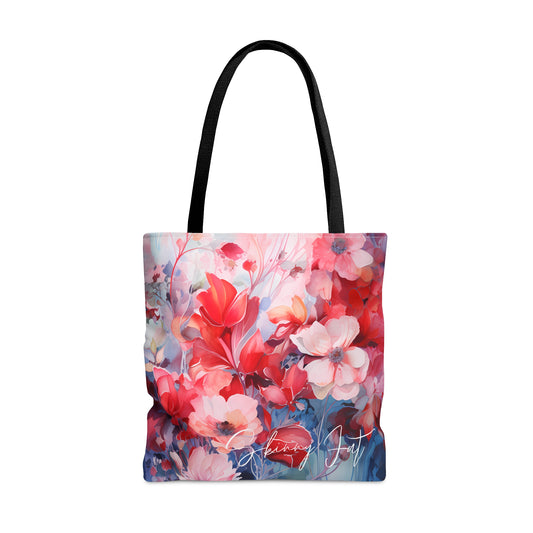 Tote bag for the flower artist lover oil painting inspired Water colour inspired design abstract art tote bag painting tote creative fashion