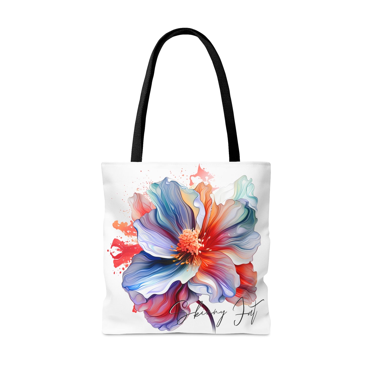 Tote bag for the flower artist lover oil painting inspired Water colour inspired design abstract art tote bag painting tote creative fashion