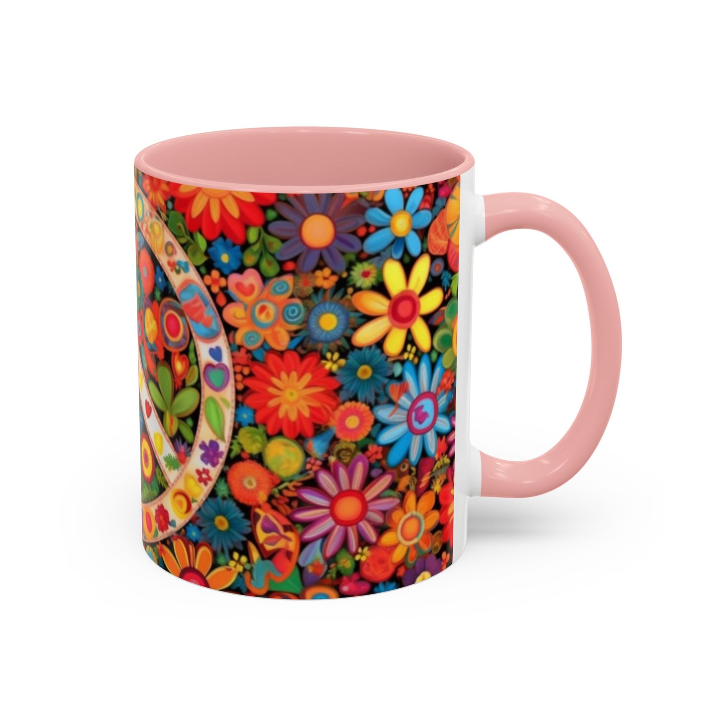 Flower print ceramic coffee mug Hot beverage casual soup mug keep the caffine life alive with a morning cup of coffee Ai tech style