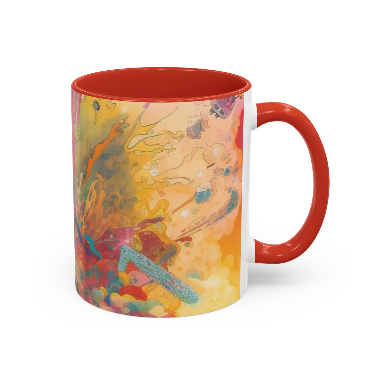 Ceramic coffee mug Ai image printed Hot beverage casual soup cup keeps the pride of Caffine alive with a morning cup of coffee Ai style 11oz